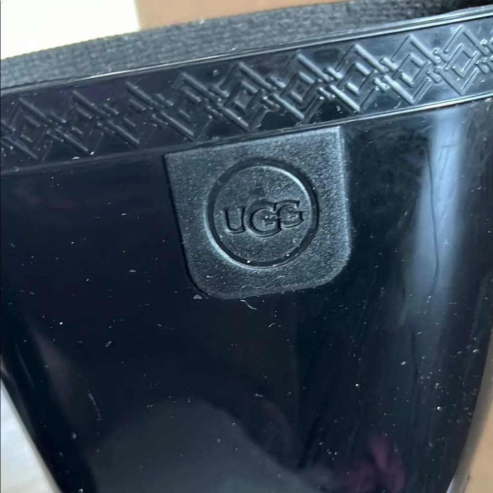 🖤 UGG Black Rain Boots with Socks - Picture 7 of 10